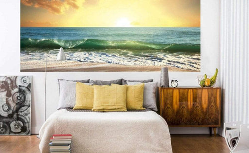Dimex Sea Sunset Wall Mural 375x150cm 5 Panels Ambiance | Yourdecoration.com