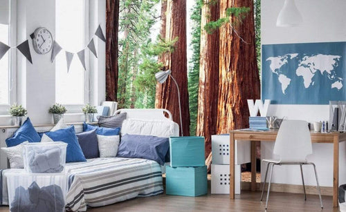 Dimex Sequoia Wall Mural 225x250cm 3 Panels Ambiance | Yourdecoration.com
