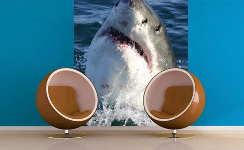Dimex Shark Wall Mural 225x250cm 3 Panels Ambiance | Yourdecoration.com