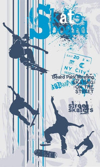 Dimex Skate Wall Mural 150x250cm 2 Panels | Yourdecoration.com