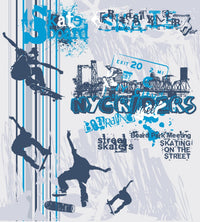 Dimex Skate Wall Mural 225x250cm 3 Panels | Yourdecoration.com
