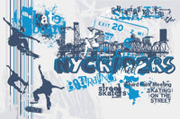 Dimex Skate Wall Mural 375x250cm 5 Panels | Yourdecoration.com