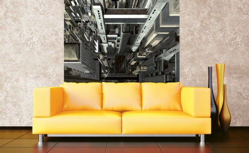 Dimex Skyscrapers Wall Mural 225x250cm 3 Panels Ambiance | Yourdecoration.com
