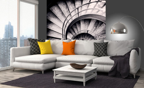 Dimex Spiral Stairs Wall Mural 225x250cm 3 Panels Ambiance | Yourdecoration.com