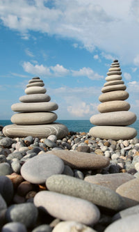 Dimex Stack of Stones Wall Mural 150x250cm 2 Panels | Yourdecoration.com