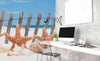 Dimex Starfish Wall Mural 225x250cm 3 Panels Ambiance | Yourdecoration.com
