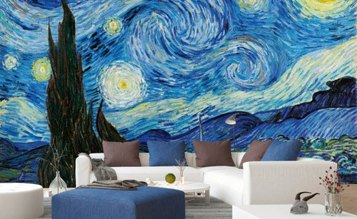 Dimex Starry Night Wall Mural 375x250cm 5 Panels Ambiance | Yourdecoration.com