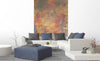 Dimex Sunflower Abstract Wall Mural 150x250cm 2 Panels Ambiance | Yourdecoration.com