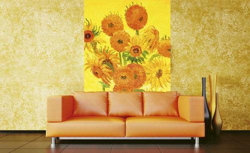 Dimex Sunflowers 2 Wall Mural 150x250cm 2 Panels Ambiance | Yourdecoration.com
