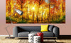 Dimex Sunny Forest Wall Mural 375x150cm 5 Panels Ambiance | Yourdecoration.com