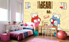 Dimex Teddy Bear Wall Mural 375x250cm 5 Panels Ambiance | Yourdecoration.com