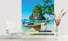 Dimex Thailand Boat Wall Mural 225x250cm 3 Panels Ambiance | Yourdecoration.com