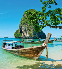 Dimex Thailand Boat Wall Mural 225x250cm 3 Panels | Yourdecoration.com