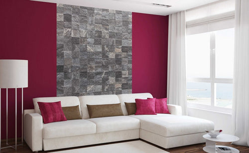Dimex Tile Wall Wall Mural 150x250cm 2 Panels Ambiance | Yourdecoration.com