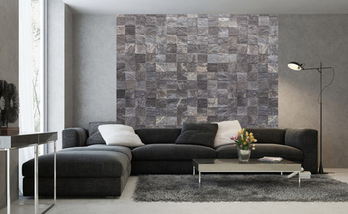 Dimex Tile Wall Wall Mural 225x250cm 3 Panels Ambiance | Yourdecoration.com