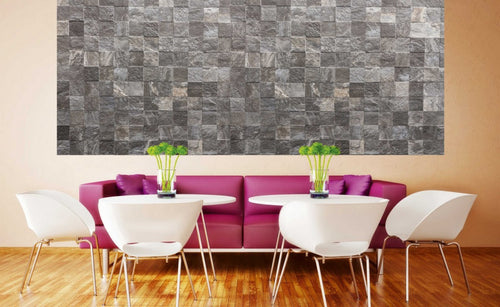Dimex Tile Wall Wall Mural 375x150cm 5 Panels Ambiance | Yourdecoration.com