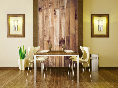 Dimex Timber Wall Wall Mural 150x250cm 2 Panels Ambiance | Yourdecoration.com