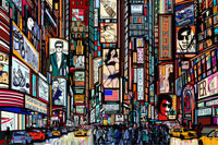 Dimex Times Square Wall Mural 225x250cm 3 Panels | Yourdecoration.com