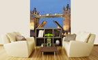 Dimex Tower Bridge Night Wall Mural 225x250cm 3 Panels Ambiance | Yourdecoration.com