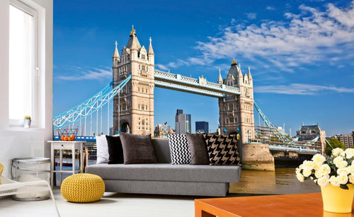 Dimex Tower Bridge Wall Mural 375x250cm 5 Panels Ambiance | Yourdecoration.com