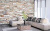 Dimex Travertine Wall Mural 375x250cm 5 Panels Ambiance | Yourdecoration.com