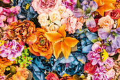 Dimex Vintage Flowers Wall Mural 375x250cm 5 Panels | Yourdecoration.com