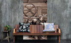 Dimex Vintage Garage Wall Mural 150x250cm 2 Panels Ambiance | Yourdecoration.com