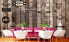 Dimex Vintage Labels Wall Mural 375x250cm 5 Panels Ambiance | Yourdecoration.com