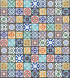 Dimex Vintage Tiles Wall Mural 225x250cm 3 Panels | Yourdecoration.com