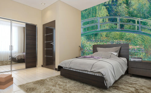 Dimex Water Lily Wall Mural 225x250cm 3 Panels Ambiance | Yourdecoration.com