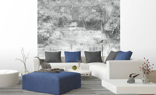 Dimex Waterfall Abstract I Wall Mural 225x250cm 3 Panels Ambiance | Yourdecoration.com