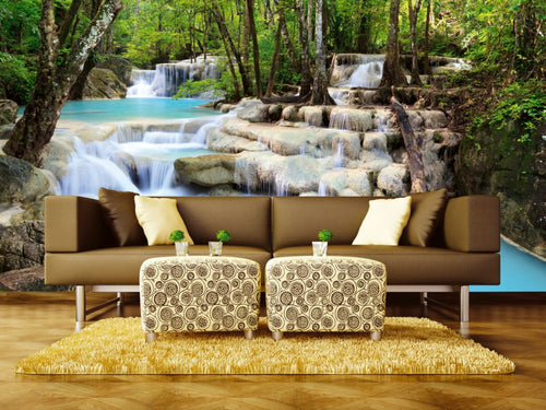 Dimex Waterfall Wall Mural 375x250cm 5 Panels Ambiance | Yourdecoration.com