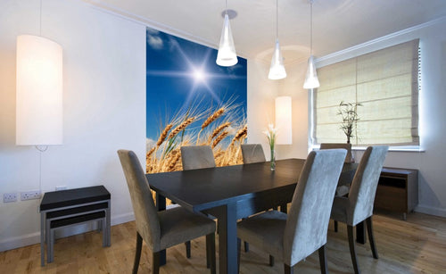 Dimex Wheat Field Wall Mural 150x250cm 2 Panels Ambiance | Yourdecoration.com