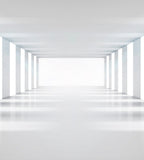 Dimex White Corridor Wall Mural 225x250cm 3 Panels | Yourdecoration.com