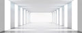 Dimex White Corridor Wall Mural 375x150cm 5 Panels | Yourdecoration.com