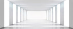 Dimex White Corridor Wall Mural 375x150cm 5 Panels | Yourdecoration.com