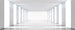 Dimex White Corridor Wall Mural 375x150cm 5 Panels | Yourdecoration.com