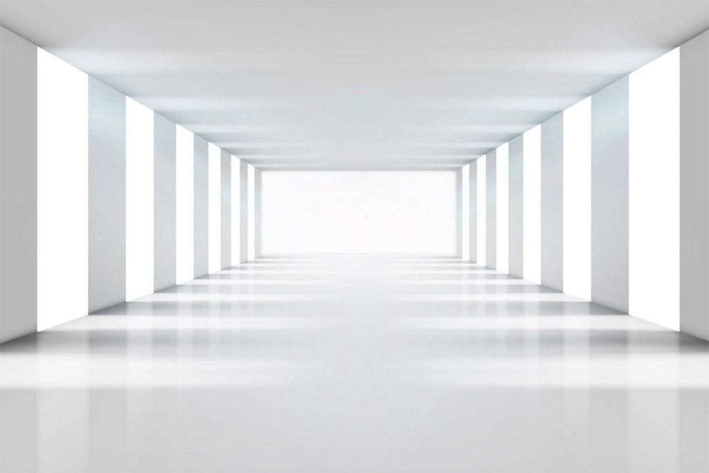 Dimex White Corridor Wall Mural 375x250cm 5 Panels | Yourdecoration.com