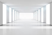 Dimex White Corridor Wall Mural 375x250cm 5 Panels | Yourdecoration.com