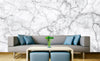 Dimex White Marble Wall Mural 375x250cm 5 Panels Ambiance | Yourdecoration.com