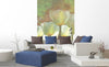 Dimex White Tulips Abstract Wall Mural 150x250cm 2 Panels Ambiance | Yourdecoration.com