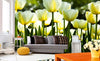 Dimex White Tulips Wall Mural 375x250cm 5 Panels Ambiance | Yourdecoration.com
