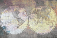 Dimex Wold Map Abstract I Wall Mural 375x250cm 5 Panels | Yourdecoration.com