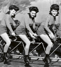 Dimex Women on Bicycle Wall Mural 225x250cm 3 Panels | Yourdecoration.com