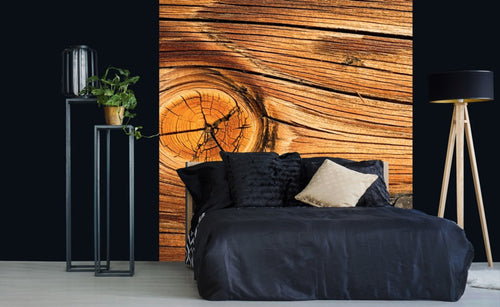 Dimex Wood Knot Wall Mural 225x250cm 3 Panels Ambiance | Yourdecoration.com