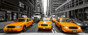 Dimex Yelow Taxi Wall Mural 375x150cm 5 Panels | Yourdecoration.com
