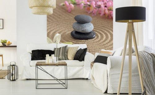 Dimex Zen Garden Wall Mural 225x250cm 3 Panels Ambiance | Yourdecoration.com