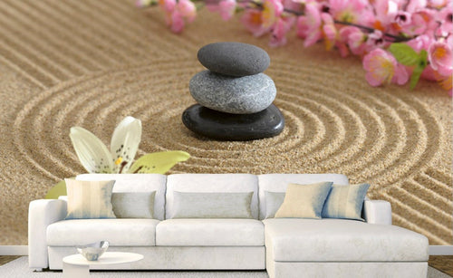 Dimex Zen Garden Wall Mural 375x250cm 5 Panels Ambiance | Yourdecoration.com