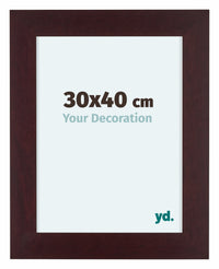 Dover Wood Photo Frame 30x40cm Mahogany Front Size | Yourdecoration.com