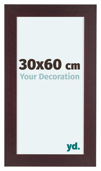 Dover Wood Photo Frame 30x60cm Mahogany Front Size | Yourdecoration.com